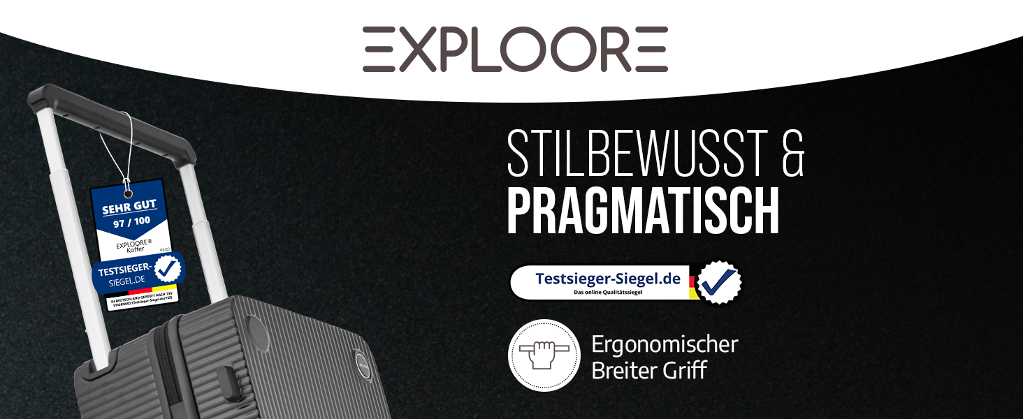 Чемодан ручної об'єм, тріумф 35x22x55 см, міцний, з колесами, з полікарбонату, TSA-замок, ідеальний для подорожей, чорний/шампань рожевий (чорний/срібний)