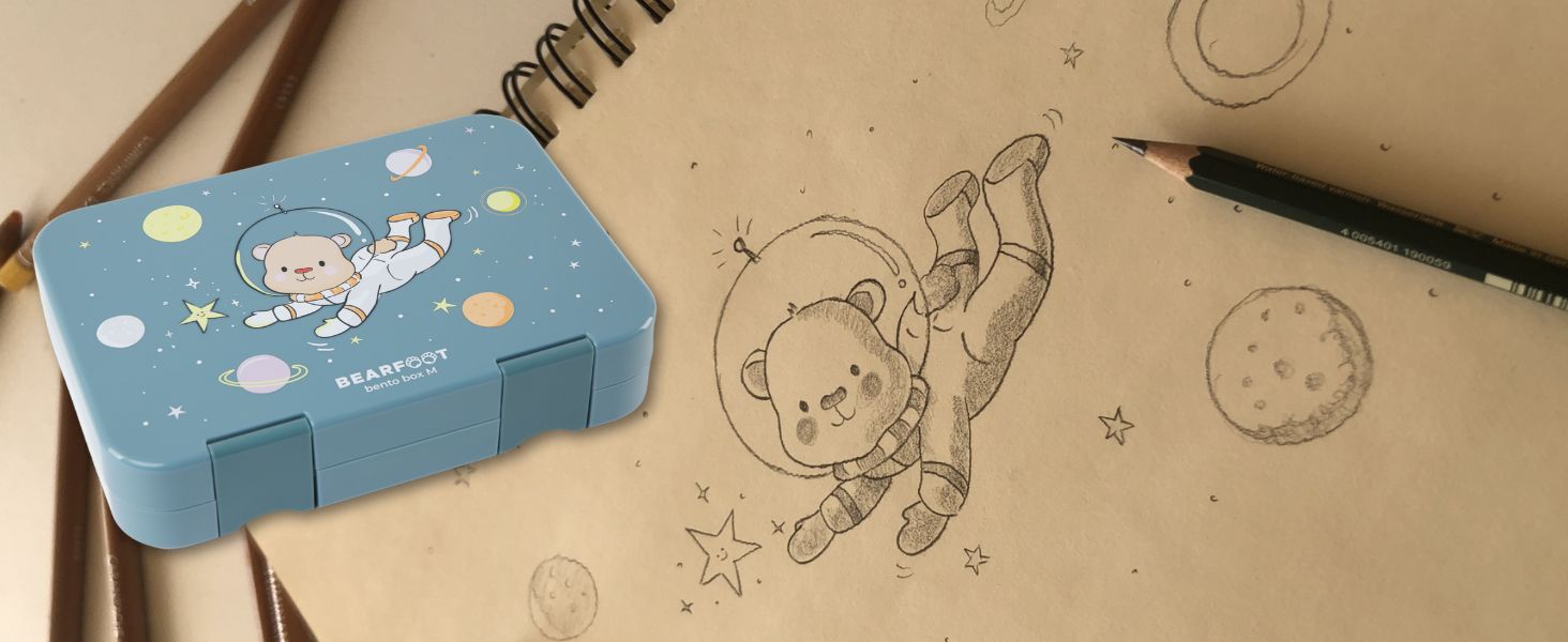 Дитяча термопляшка Bearfoot з нержавіючої сталі з трубочкою, 400 мл, без BPA, не протікає, для дівчаток та хлопчиків, ідеальна для школи та дитячого садка (Блакитна, з зображенням собаки та кота)