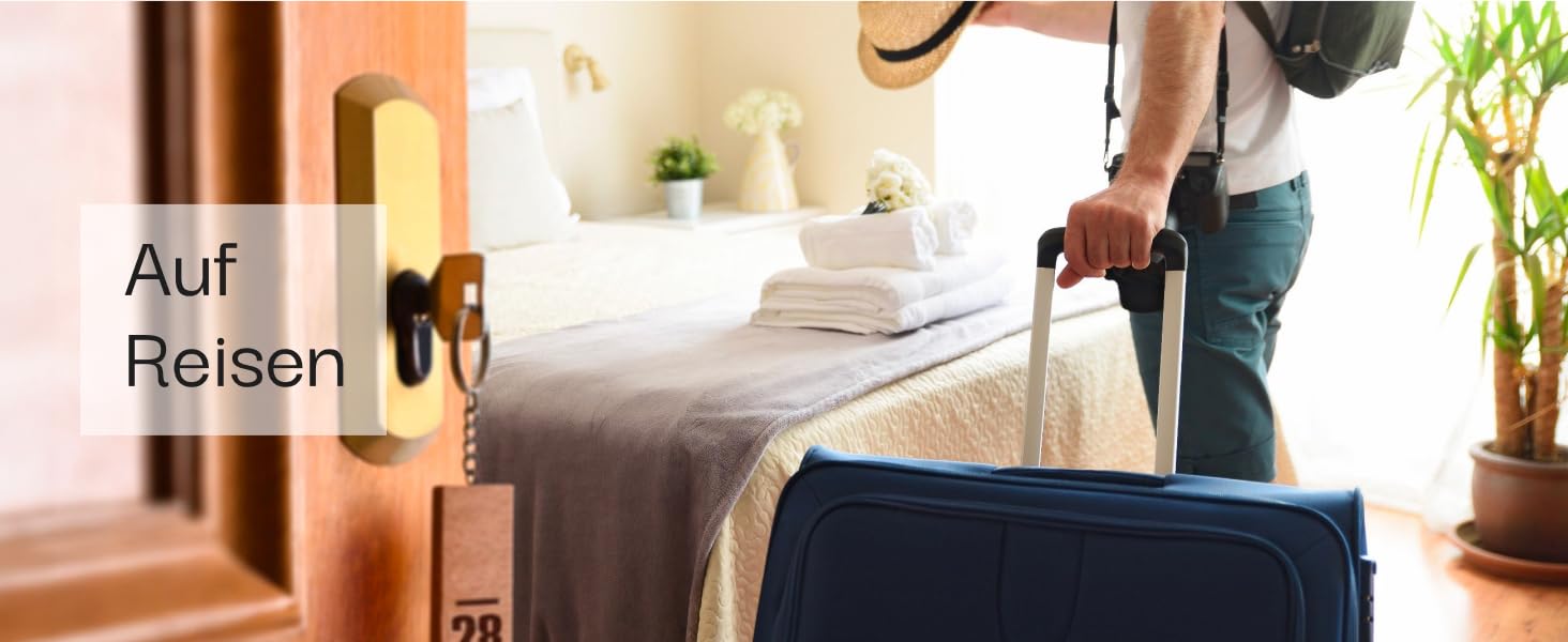 Скляний чайник LEBENLANG 1,2 л з LED-підсвічуванням - нержавіюча сталь, BPA-Free | Чайник для подорожей, кемпінгу