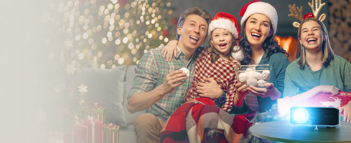 Проектор Smart Beamer 4K з автофокусом TOF 28000L, WiFi6, Bluetooth, обертання 210°, для кінотеатру вдома та на вулиці, сумісний з Netflix, PC, мобільним телефоном