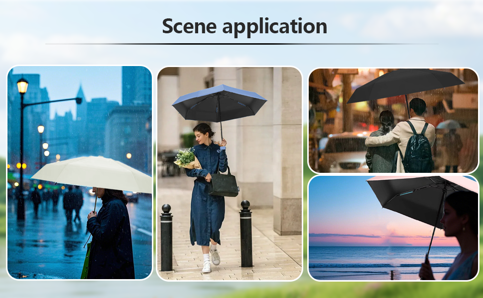 Компактний дощовий парасолька, захист від УФ-променів, вітростійкий, з капсульною ручкою, портативний, для чоловіків та жінок, бежевий