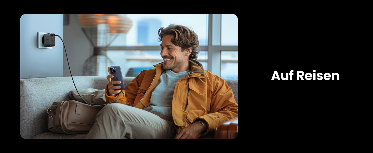 Зарядний пристрій UGREEN 65W USB-C GaN PD з 4 портами для MacBook, iPhone, iPad, Samsung