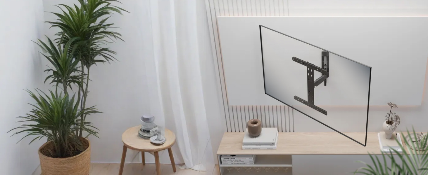 Настінний кріплення для телевізора RICOO S9544: поворотний, нахильний, універсальний, 40-65 дюймів, VESA 400x400, до 45 кг