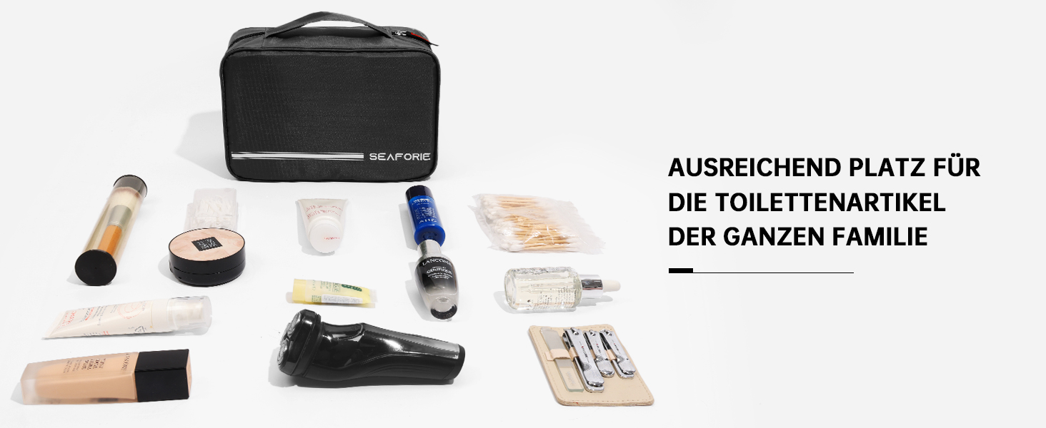 Сумка для туалетних аксесуарів на гачок, велика дорожня сумка-органайзер для жінок та чоловіків, 4-в-1 водонепроникна, армійний зелений (чорний)