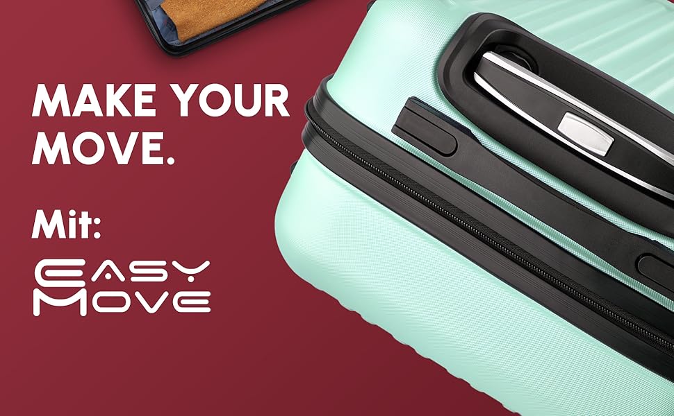 ABS валіза Hartschalenkoffer Easy Move - ергономічна та безпечна, 54 см, колір кави