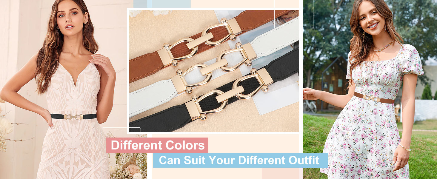 Жіночий еластичний ремінь JasGood Skinny з тонкою пряжкою. Кольори: чорний, коричневий, білий, бежевий. Довжина 70 см, підходить для талії 68-82 см.