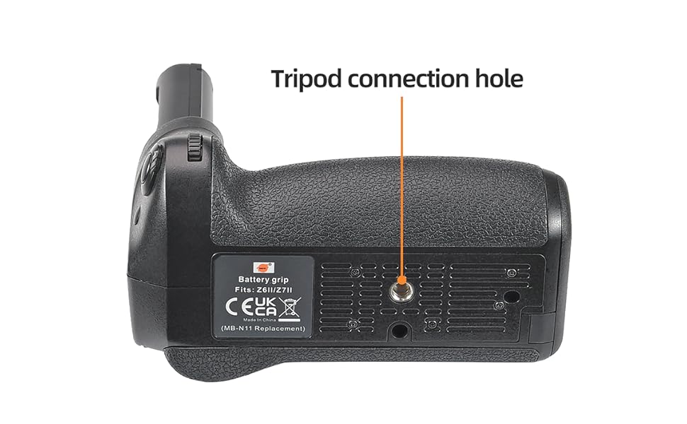 Замінний акумуляторний затиск/ручка DSTE MB-N11 для камер Nikon Z7 II, Z6 II (сумісний з акумуляторами EN-EL15, EN-EL15c)