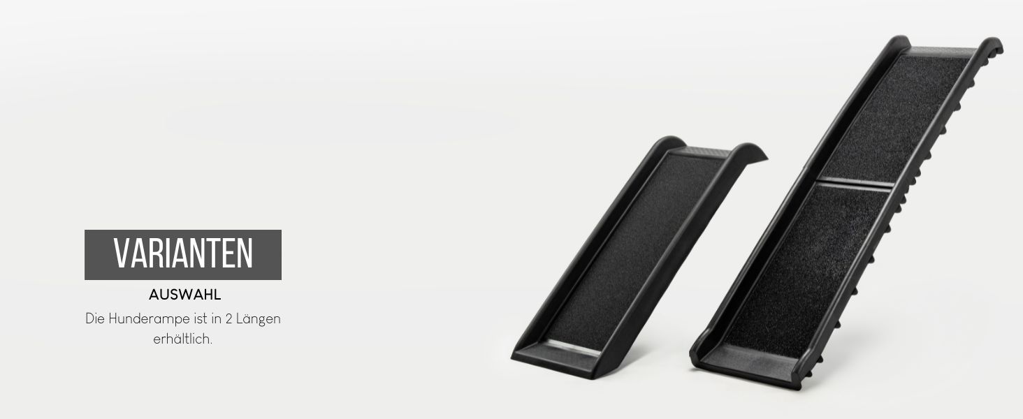 Рампа для собак Lionto до 90 кг, чорна, 100x38 см. Міцна, з антиковзким покриттям, для завантаження в багажник, щадить суглоби.