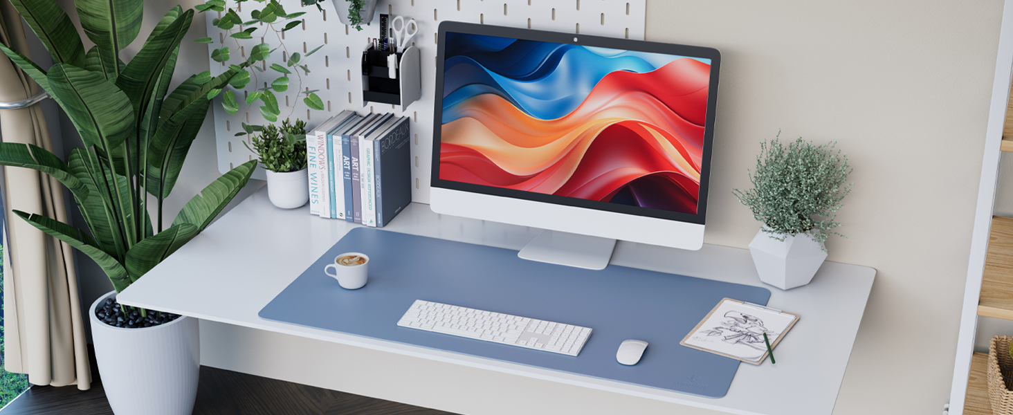 Підкладка на стіл K KNODEL, 80 x 40 см, PVC, чорна, для ноутбука, водонепроникна, двостороння (чорний/чорний)