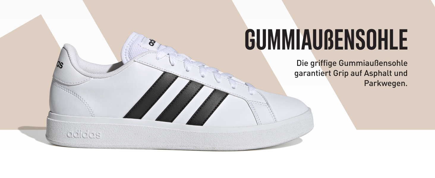 Жіночі кросівки Adidas Grand Court 2.0, 39 1/3 EU, білий/чорний, оригінальна модель