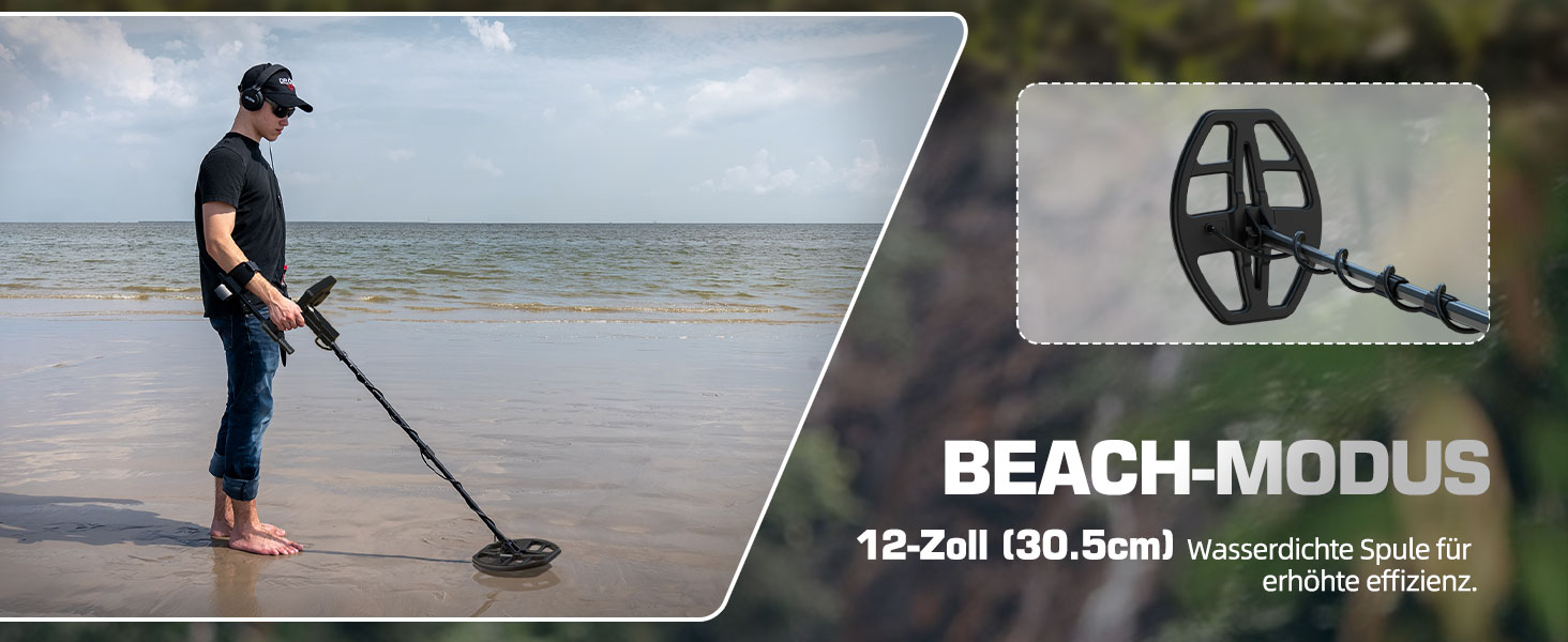 Металодетектор DR.ÖTEK Profi Set: прецизійний, з вирівнюванням ґрунту, 5 режимів, водовідштовхувальна котушка 12