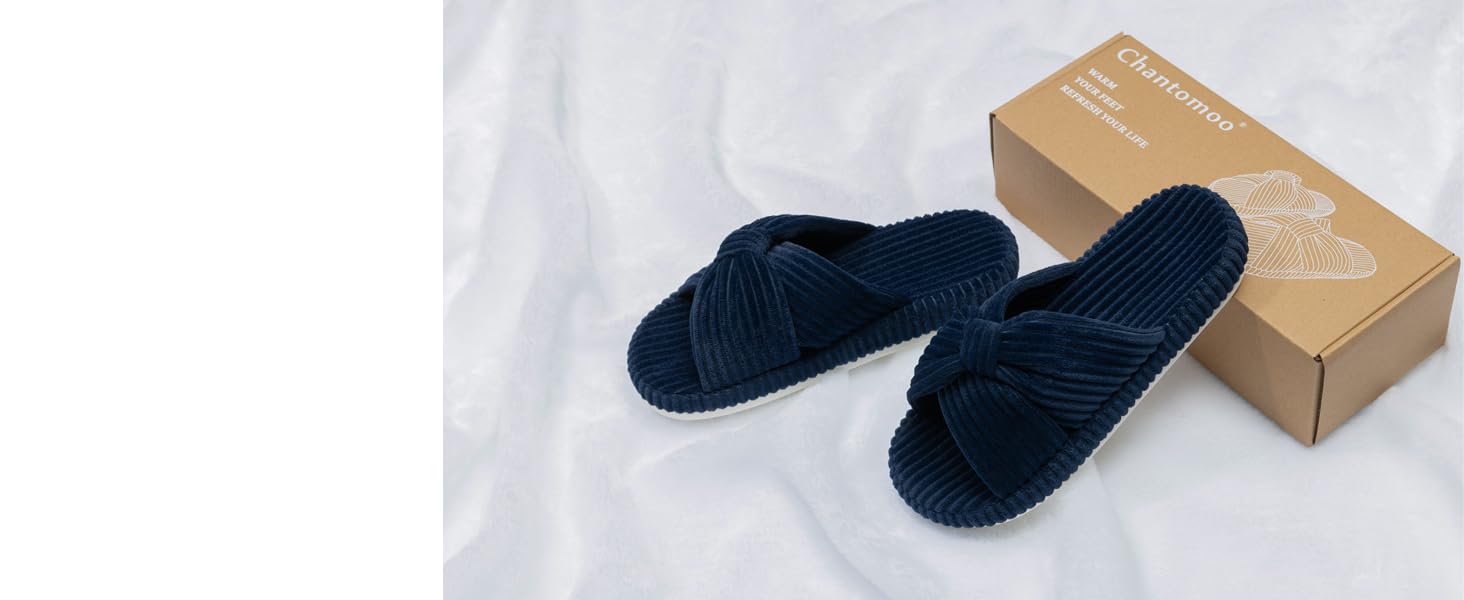 Жіночі халапи Чантомoo з піною Memory Foam, зручні та трендові, для дому та сну, з бантиком та перехресними ремінцями, колір бежевий, розмір 38/39 EU