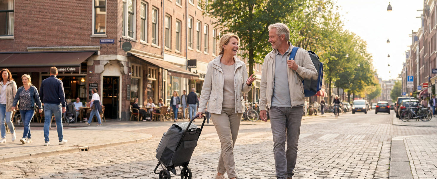 Складаний візок для покупок Homecall 50L з охолодженням, 3-в-1: візок, сумка-тележка, рюкзак (темно-сірий)