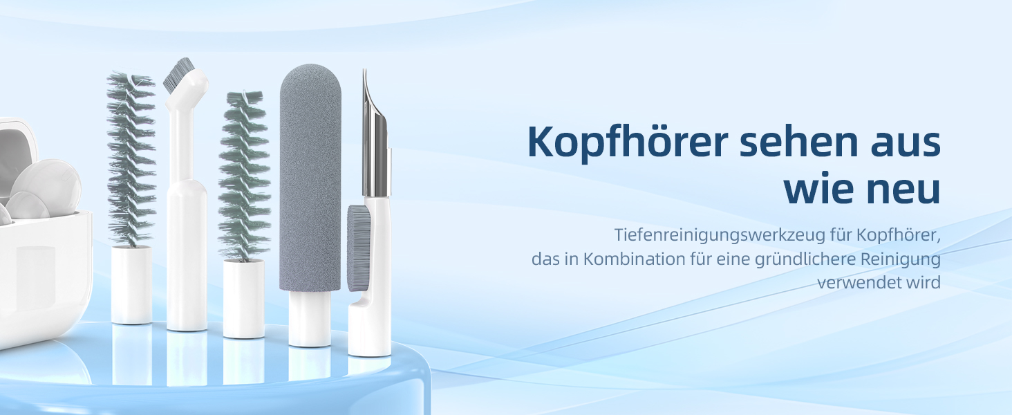 Набір для чищення клавіатури 32 в 1: для ноутбука, iPhone, AirPods та екрану. Комплект для чищення ПК з кріпленням для клавіш та очисником екрану. Ідеально для геймінгу та офісу