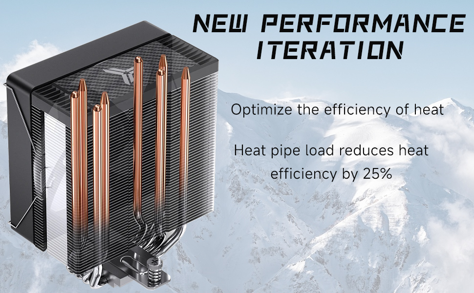 Система охолодження CPU TZMRIT CR-1000 EVO: 220W, 4 теплові трубки, 120мм вентилятор ARGB PWM, підтримка Intel LGA 115X/1200/1700, AMD AM4/AM5 (чорний)