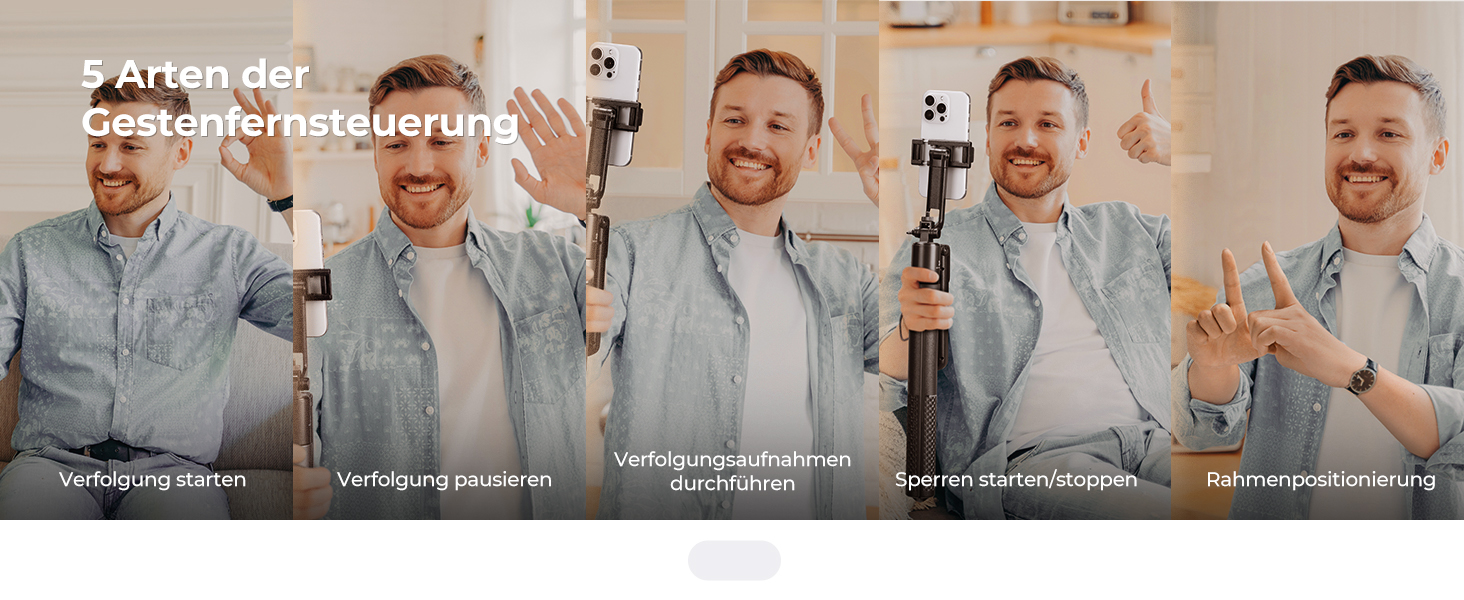 Штатив K&F Concept Smart Series з кільцевою світлодіодною лампою, 1.8 м, алюмінієвий, з функцією відстеження обличчя, сумісний з iPhone/Samsung/Android та DJI/Insta Sport Cameras