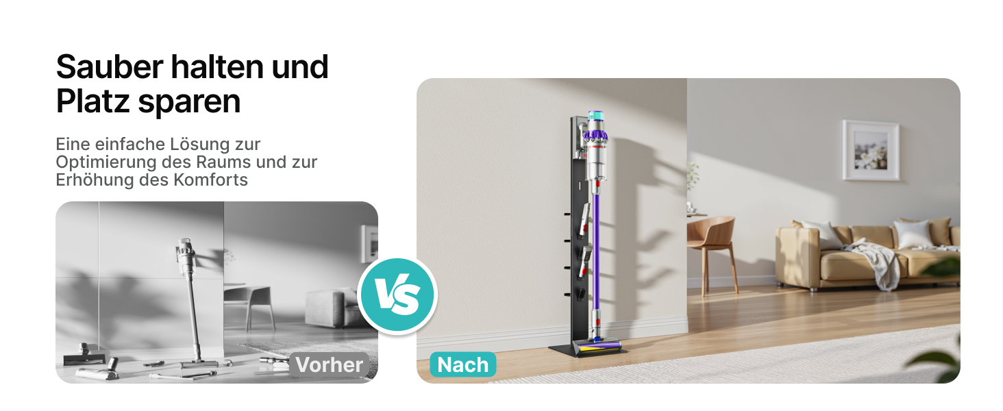 Підставка для пилососів Dyson з 4 гачками та 4 полицями, сумісна з моделями Gen5, V15, V12, V11, V10, V8, V7 та V6, без свердління, для зберігання пилососа та аксесуарів