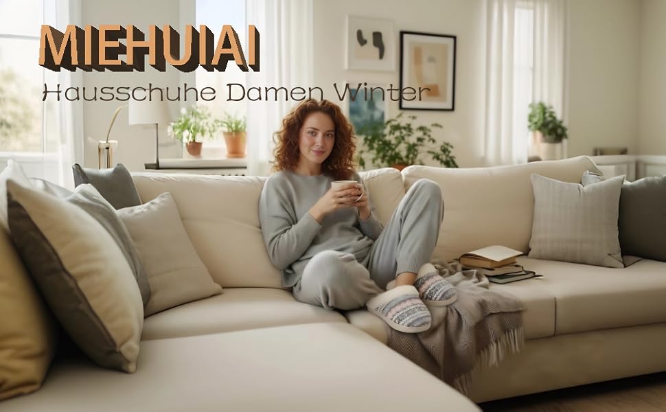 Теплі жіночі халапи-тапочки MIEHUIAI на зиму з меморі-піною, рожеві, 40/41 EU