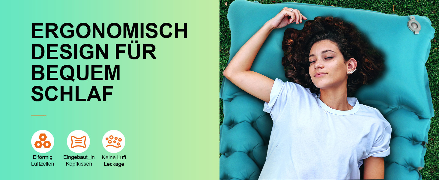 Каремат (килимок) для кемпінгу iParaAiluRy ультралегкий, компактний, надувний - синій. Для туризму, пікніків, пляжу.