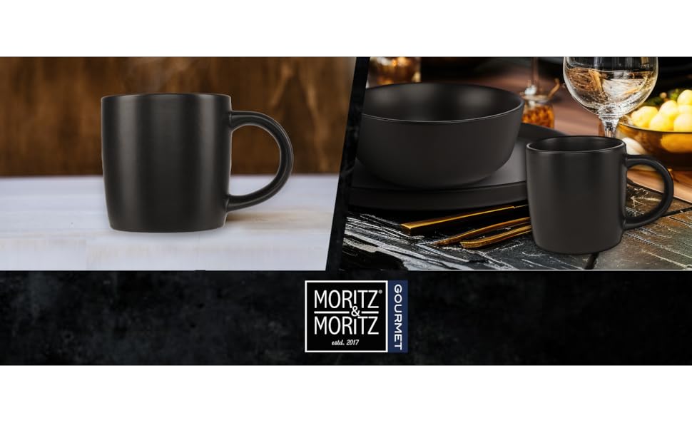 Набір посуду Moritz & Moritz NORDIC на 6 осіб (18 предметів) - посуд з кераміки, скандинавський дизайн, міцний набір тарілок, сервіз для щодня та гостей