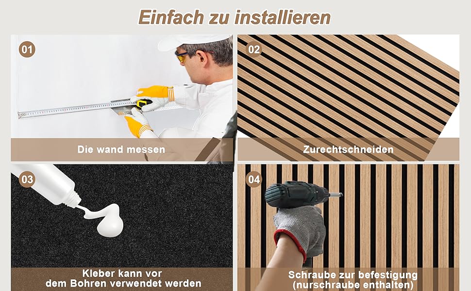 Акустичні стінові панелі з дерева AKK-PANE 240x60 см (1,44м²), 3D панелі для шумоізоляції стін у вітальню, кухню та офіс, колір: Класичний дуб