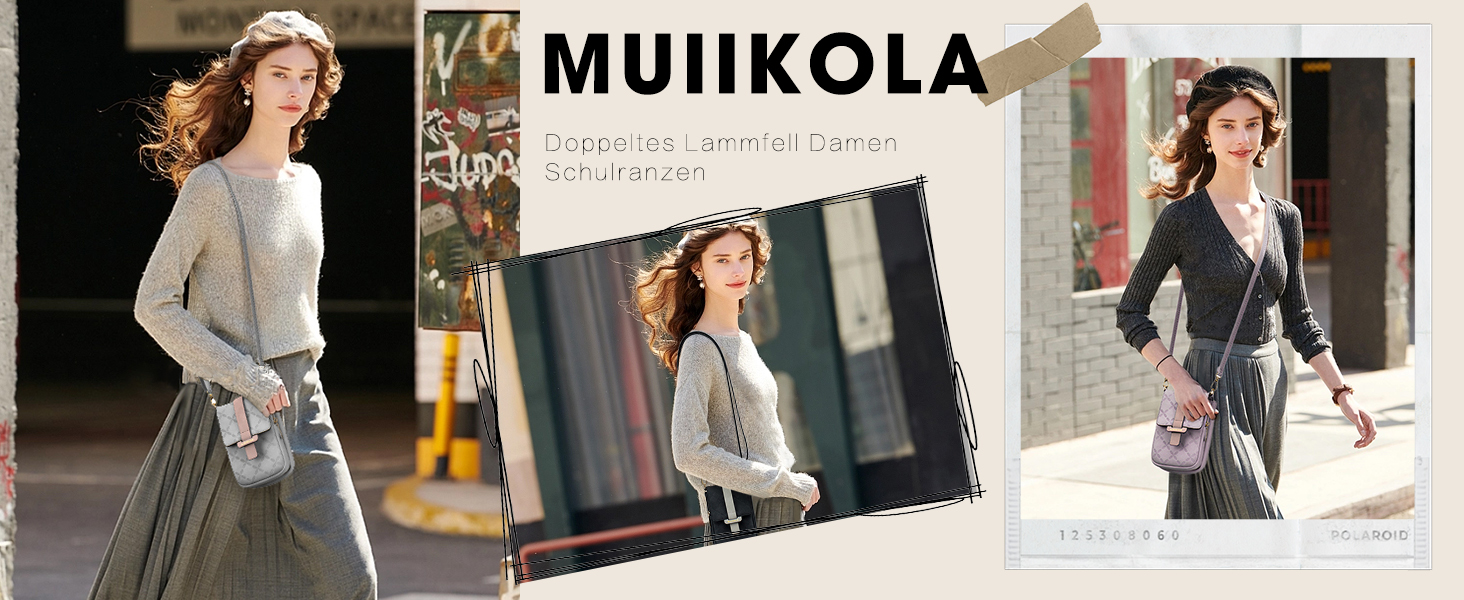 Сумка-органайзер на шию MUIIKOLA з RFID-захистом для телефону, велика місткість, екошкіра, чорно-коричнева