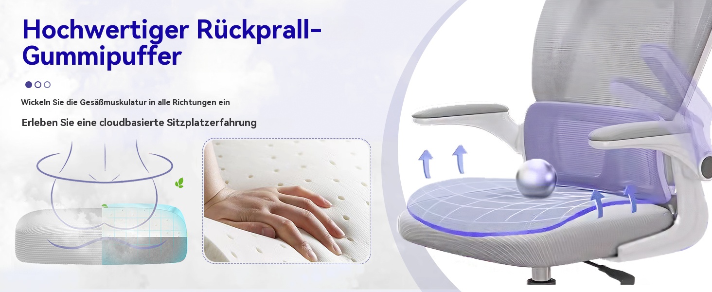 Ергономічне крісло для офісу чорно-біле | Регульоване по висоті, з підлокітниками, підтримкою попереку та сіткою | Для дому, ігор, навчання. Чорний та білий, середній розмір