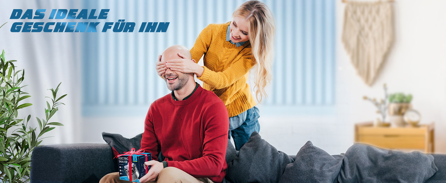 Електричний голковий голкоріз для чоловіків Luctry, 5D магнітний голкоріз для чоловіків з лисою головою, водонепроникний IPX7, для сухого та вологого гоління