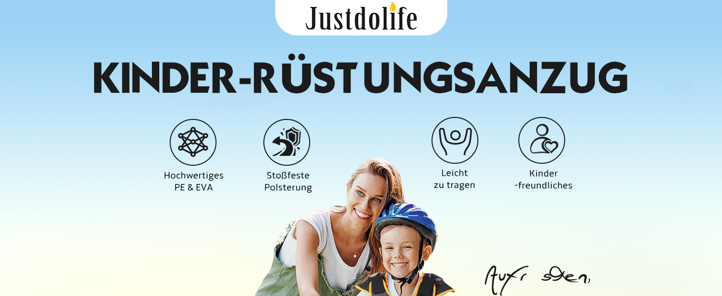 JUSTDOLIFE Захисна екіпіровка для дітей 5 шт 2024, дихаюча мотокрос, велоспорт, лижі, скейтбординг
