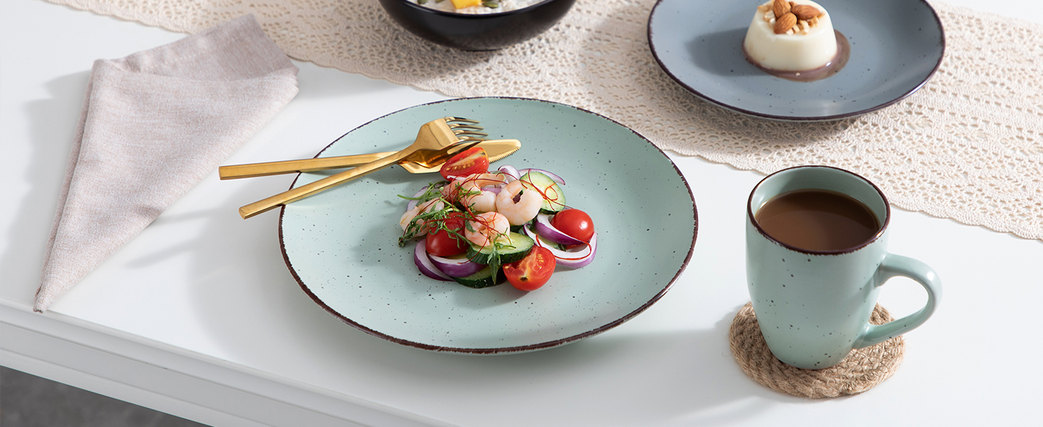 Сервіз столовий Steingut vancasso MODA, 48 предметів, вінтажний стиль, для 12 осіб