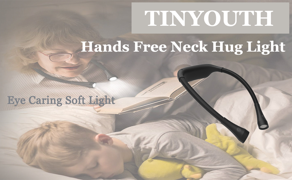 Ліхтарик для читання LED USB акумуляторний, диммер 3 режими, для рукоділля, ремонту, шиття, майстерні, риболовлі (Чорний, 2000mAh)