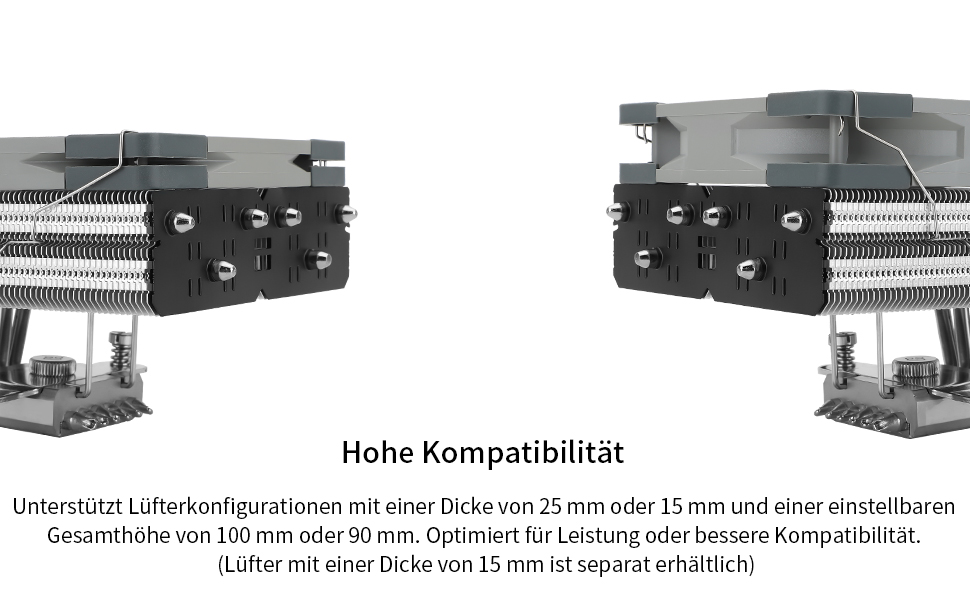 Thermalright SI-100: Повітряний кулер для CPU з 6 теплових трубок, тихий вентилятор TL-E12B PWM, технологія AGHP 3.0, сумісний з AMD AM4/AM5 та Intel 1150/1151/1200/1700/2066
