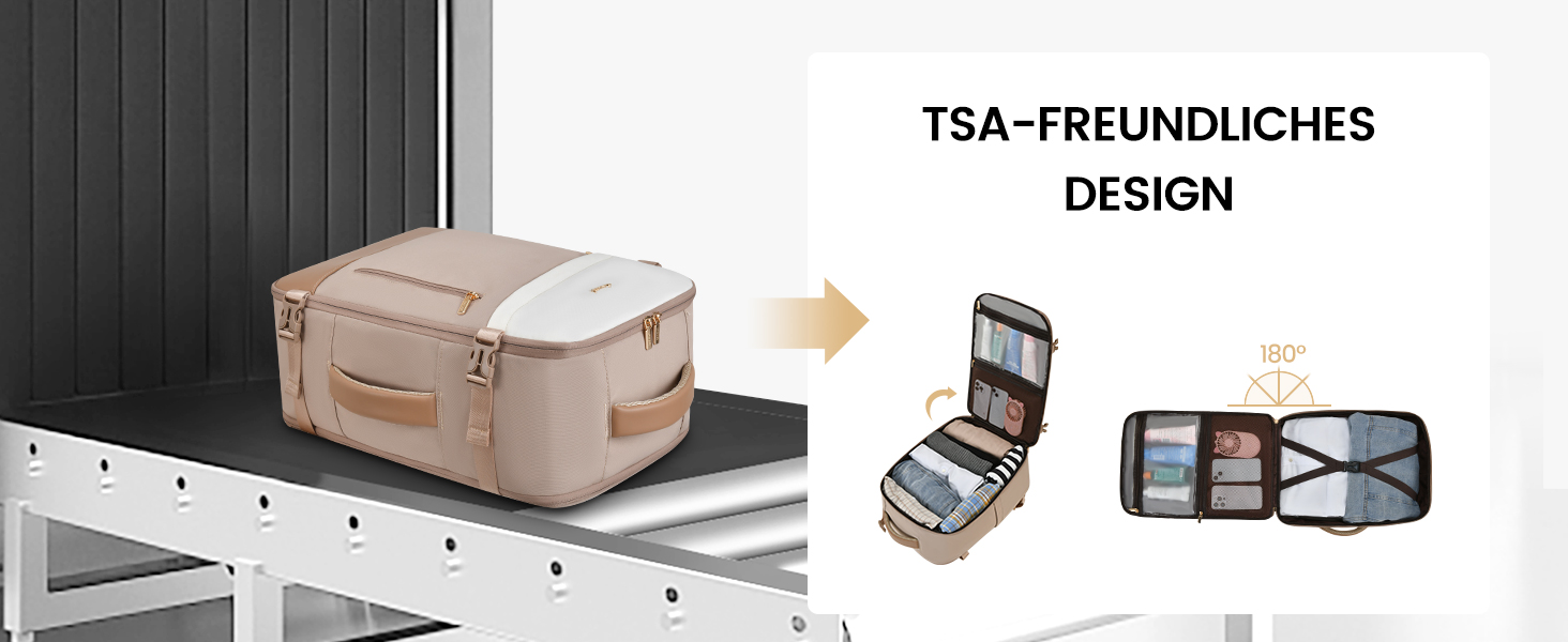 LOVEVOOK Рюкзак ручної об'єм 40L, 45x33x20cm: Рюкзак для подорожей та бізнесу, розширюваний, ручна поклажа, чорний