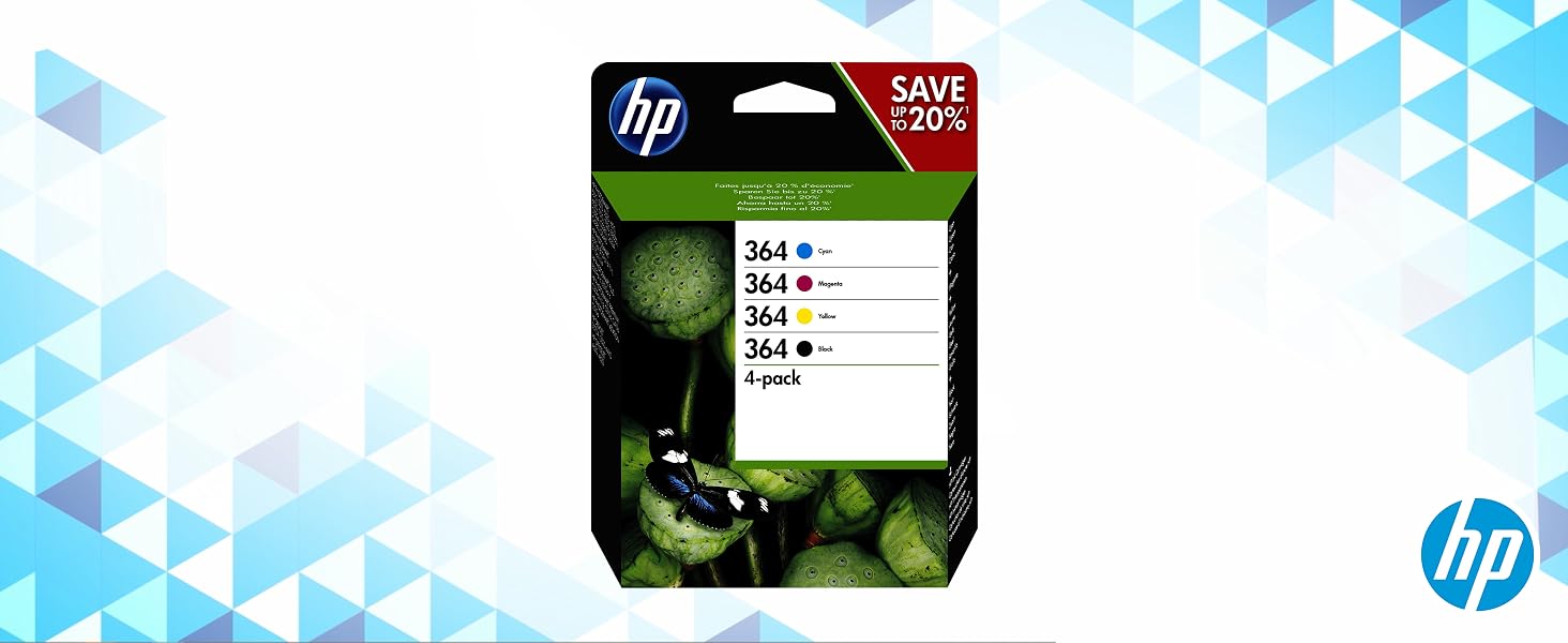 Оригінальний картридж HP 364 XL (чорний, блакитний, пурпуровий, жовтий) — підвищена ємність, стандартний