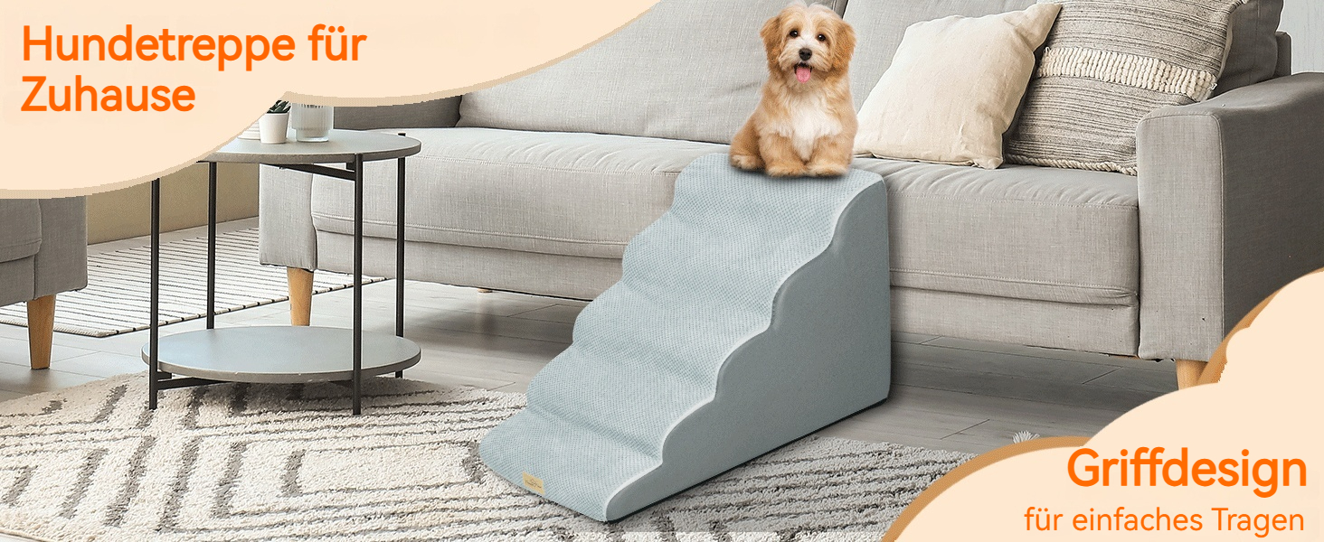 Сходинки для собак BingoPaw: 3/5 сходинок, 40/85 см, знімний чохол, протиковзкий