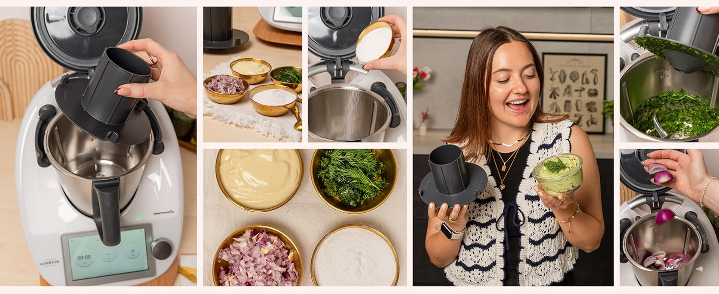 Miximizer® Насадка для подрібнення для Thermomix TM7, TM6, TM5 • Ефективне подрібнення, змішування та нарізка продуктів • Вироблено в Німеччині