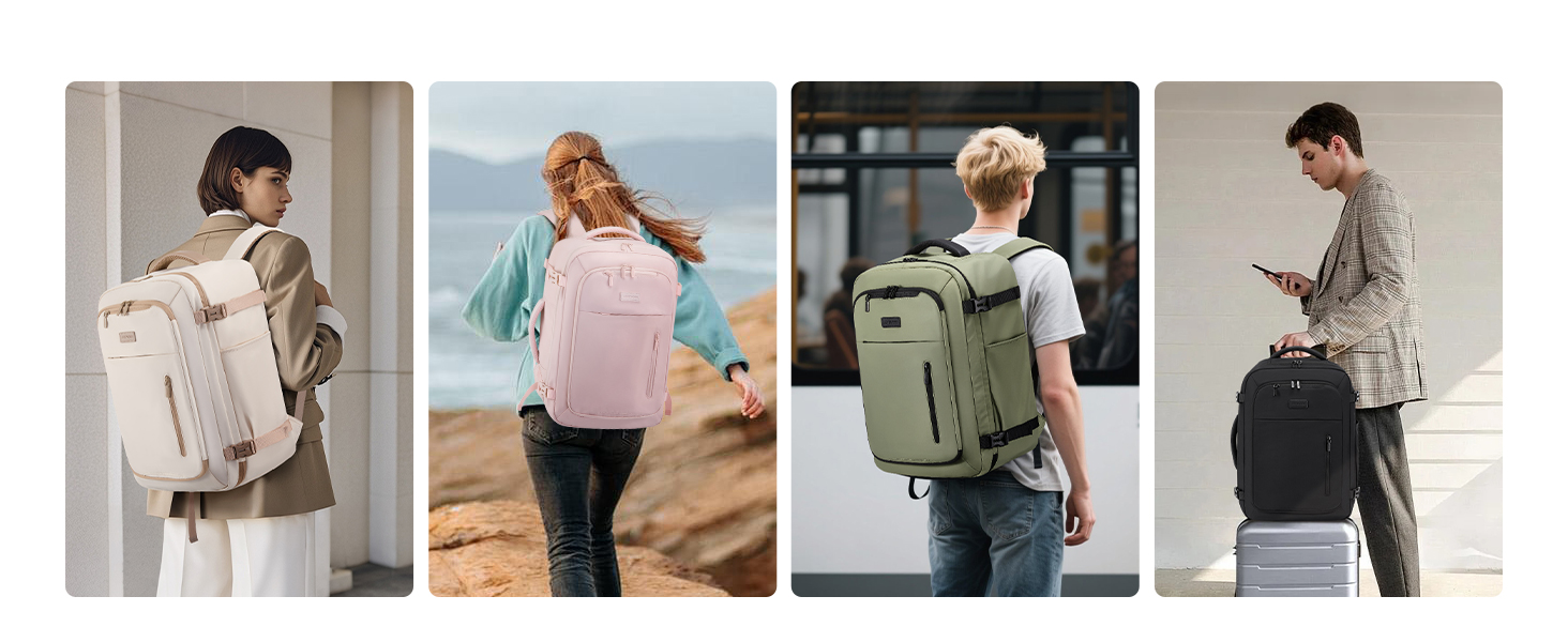 Рюкзак LOVEVOOK для ручної поклажі літака 45x36x20, жіночий, для ноутбука 17,3