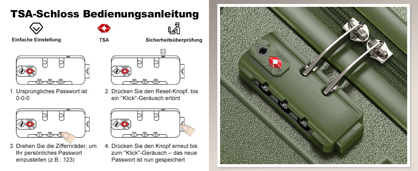 Набір валіз Joyway 6шт з жорстким корпусом, легкий, з 4 колесами та TSA-замком. Включає багатофункціональну сумку та косметичку. Колір: зелений