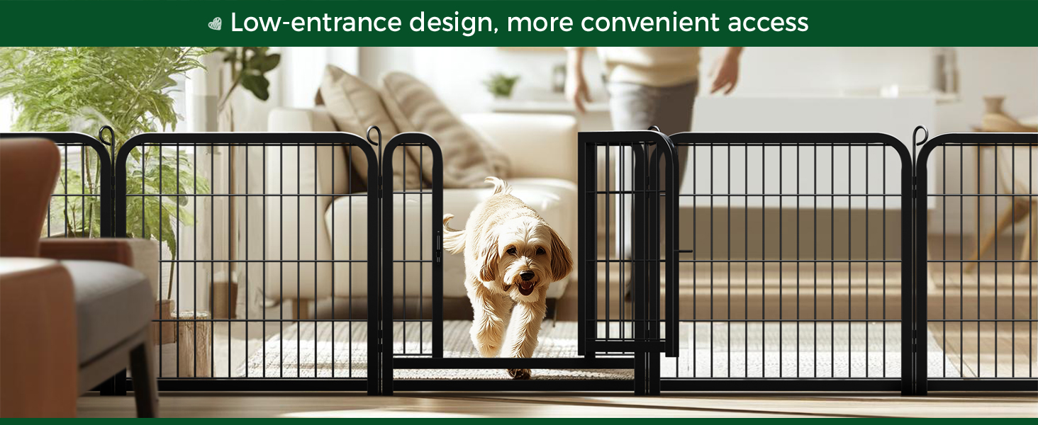 Лягу для цуценят Yaheetech, 12 секцій, 63 см, з 2 дверцятами, автоматичним замком, розкладний, для квартири та саду