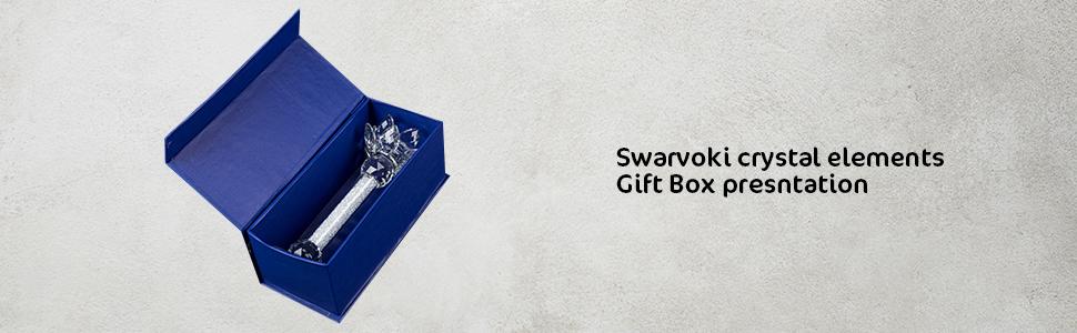 Кришталевий підсвічник Лотос London Boutique, набір 2 шт., декор із кристалами Swarovski, подарункова упаковка