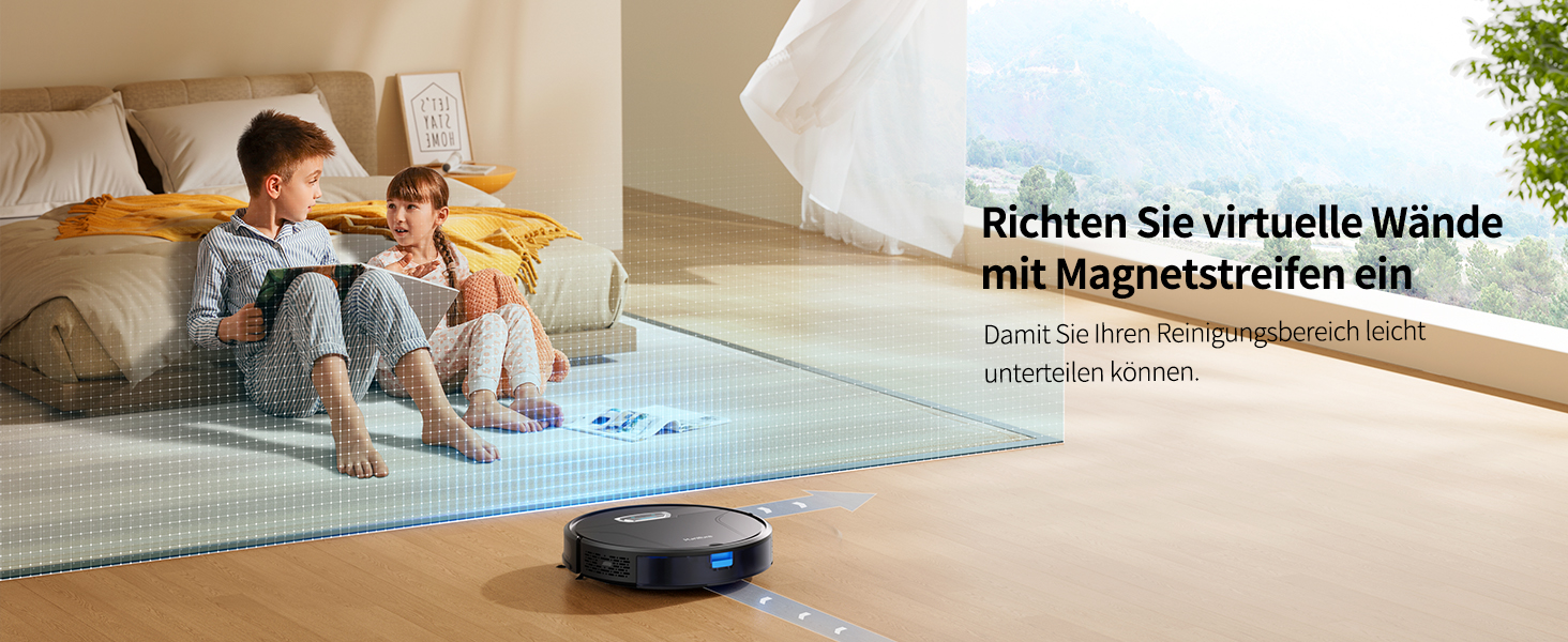 Робот-пилосос HONITURE G20 Pro з функцією миття, 4500Pa, керування через додаток, 180 хв роботи, для шерсті тварин, килимів та твердих підлог, чорний