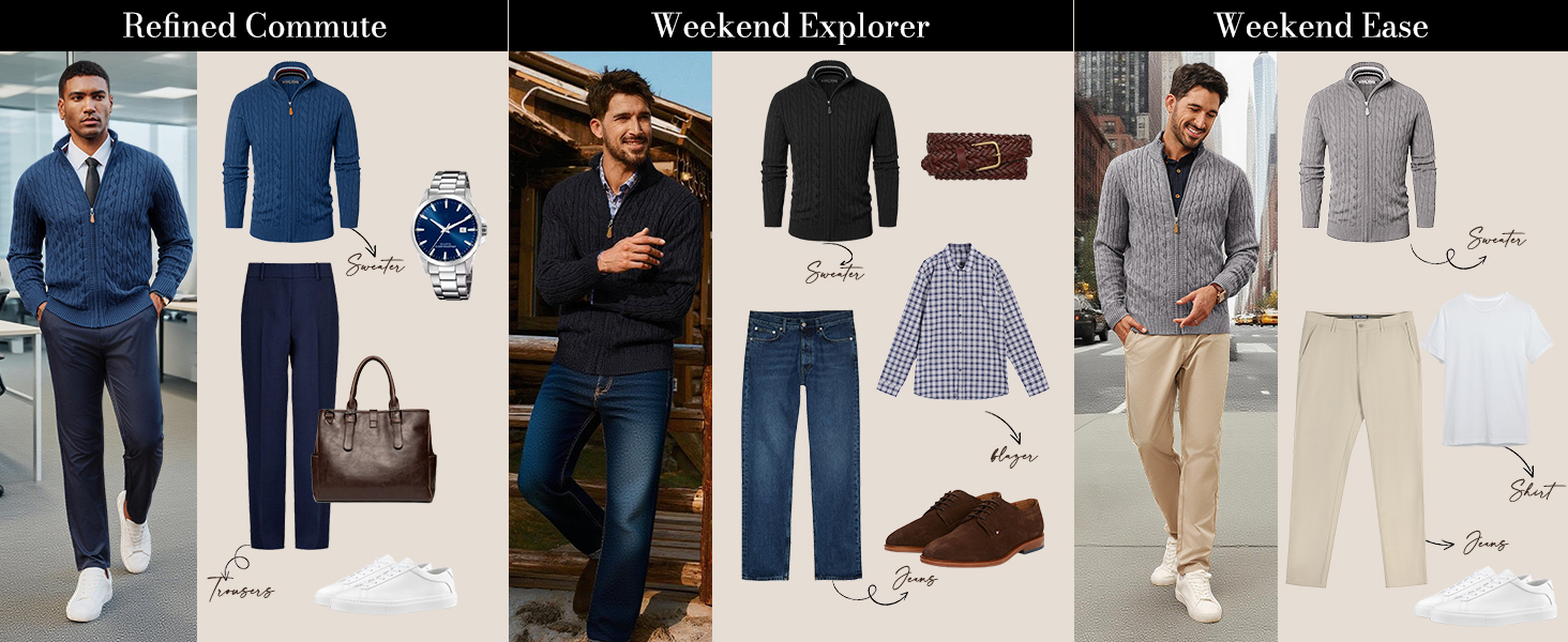 Кардиган чоловічий PJ PAUL JONES з блискавкою та стоячим коміром, в'язаний з дрібним візерунком, колір морської хвилі