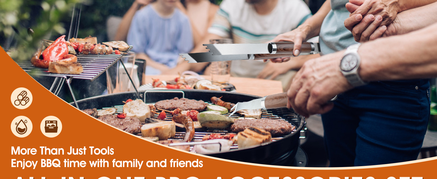 Набір гриль-посуду DRAGON RIOT з нержавіючої сталі, 29 предметів. Преміум-набір аксесуарів для грилю з лопаткою в алюмінієвому кейсі. Ідеальний подарунок для чоловіків, для BBQ та приготування їжі на відкритому повітрі.