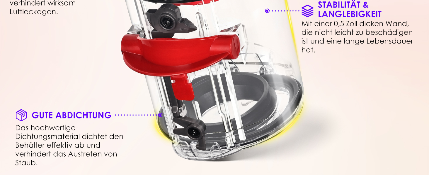 Смінний контейнер для пилу (пилозбірник) для пилососів Dyson V12, V9, SV18, SV20 Detect Slim