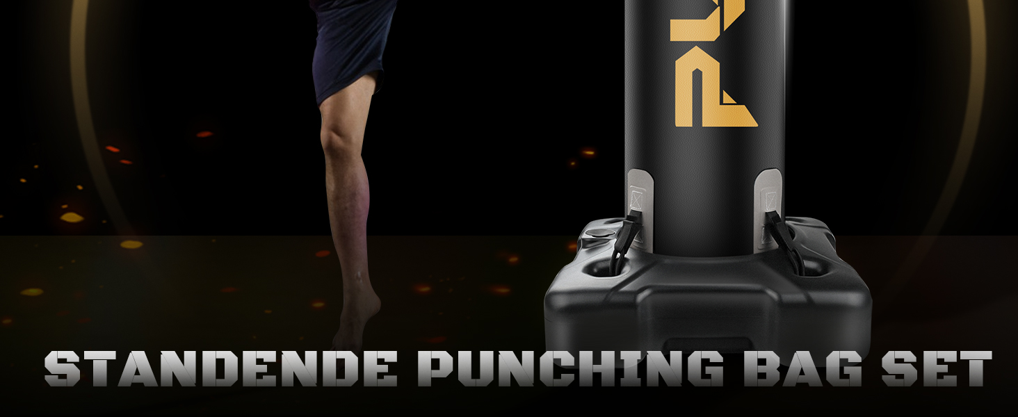 Важкий боксерський мішок зі стійкою для дорослих, підлітків та дітей. Комплект для кікбоксингу та ММА. Ідеально для домашнього фітнесу.