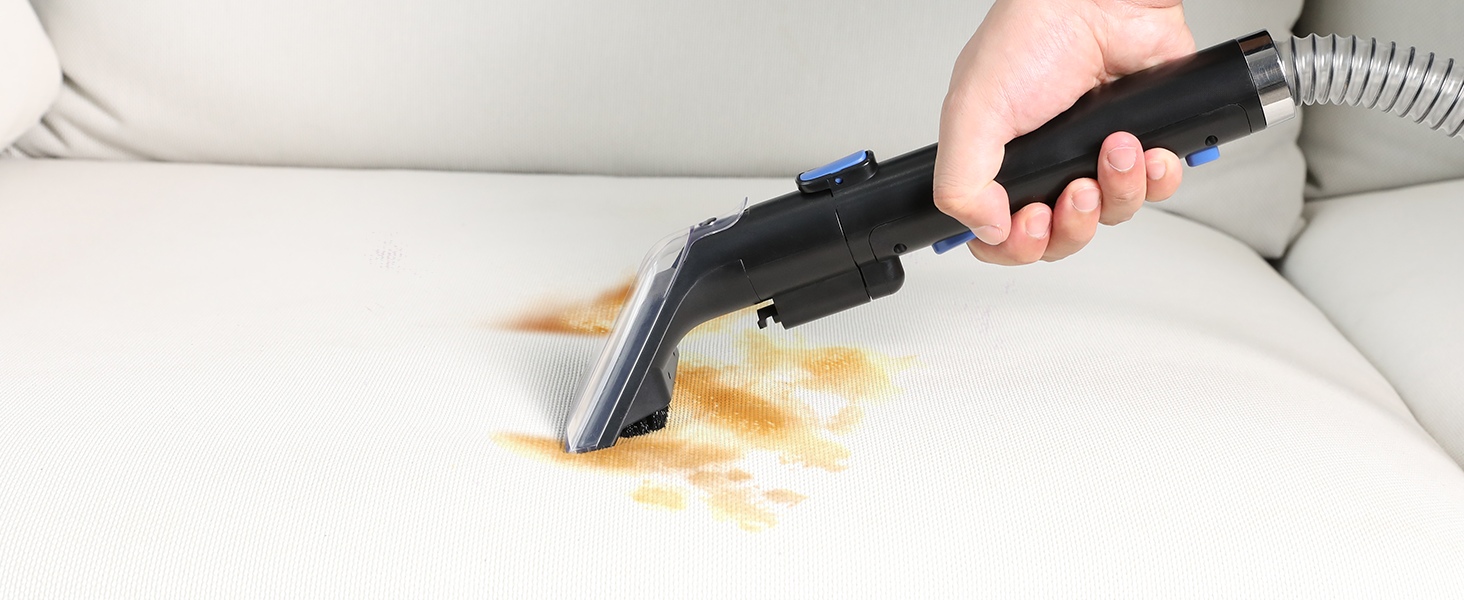 Пристрій для чищення м'яких меблів Slevoo 450W: мокрий/сухий пилосос з миючим засобом для килимів, диванів, меблів та авто
