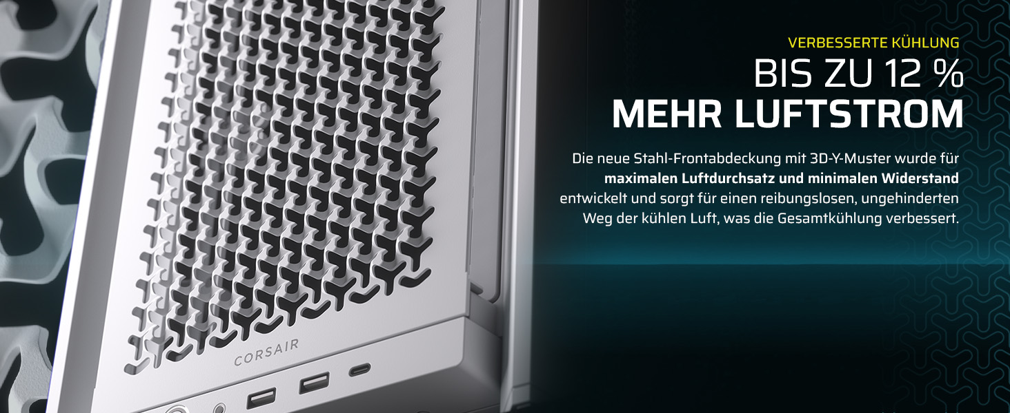 Корпус ПК CORSAIR 4000D Modulares Mid-Tower ATX – Чорний, висока циркуляція повітря, InfiniRail™