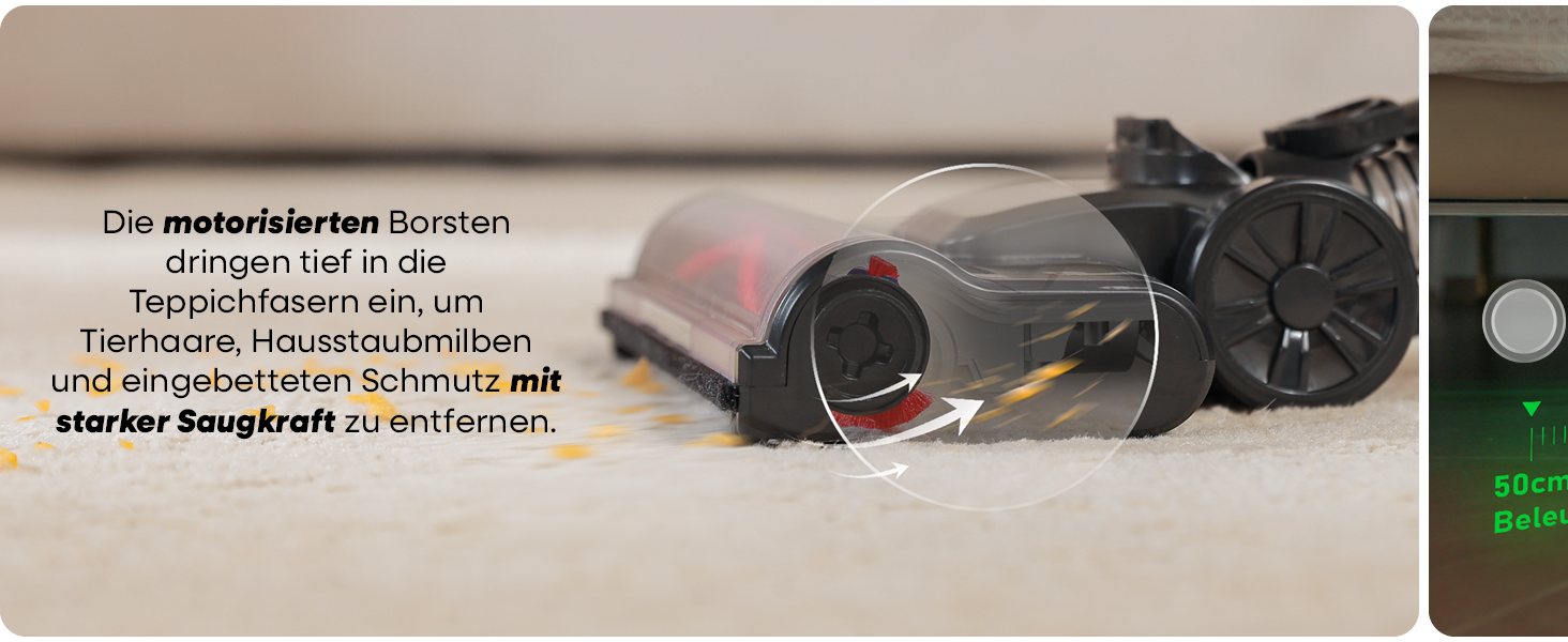 Бездротовий акумуляторний пилосос UNINELL HOME 48000Pa/550W з LED-дисплеєм та антизаплутана насадка. Підходить для килима, твердого покриття та шерсті тварин. Колір: фіолетовий