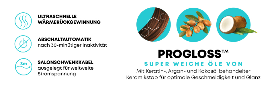 Professional Ceramic Hair Straightener & Curler with LCD Display - Infrared Technology, Ionic Plates, Adjustable Temperature (80-235°C), 3m Cable, Hair Care Oils