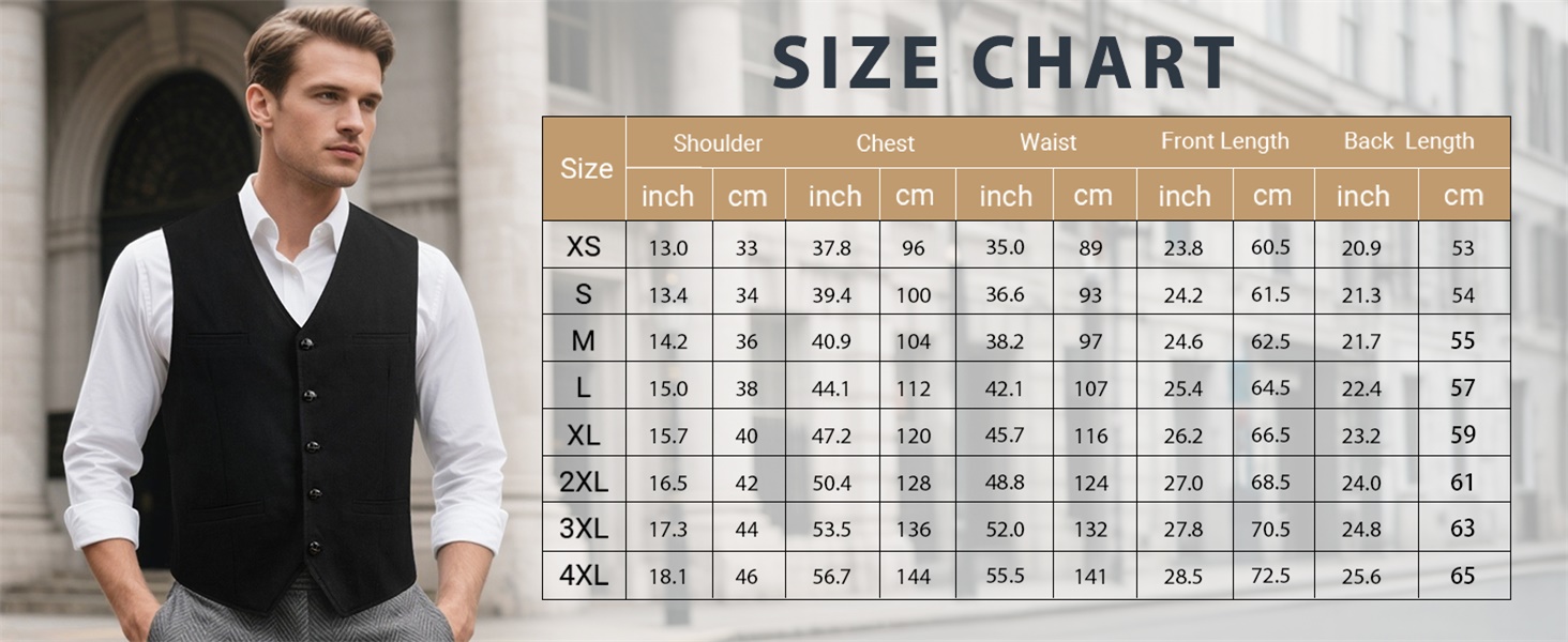 Жилет чоловічий HISDERN Vintage Casual Tweed з вовни в колірну смужку Herringbone для весілля, офісу та ділових зустрічей (L, темно-сірий)